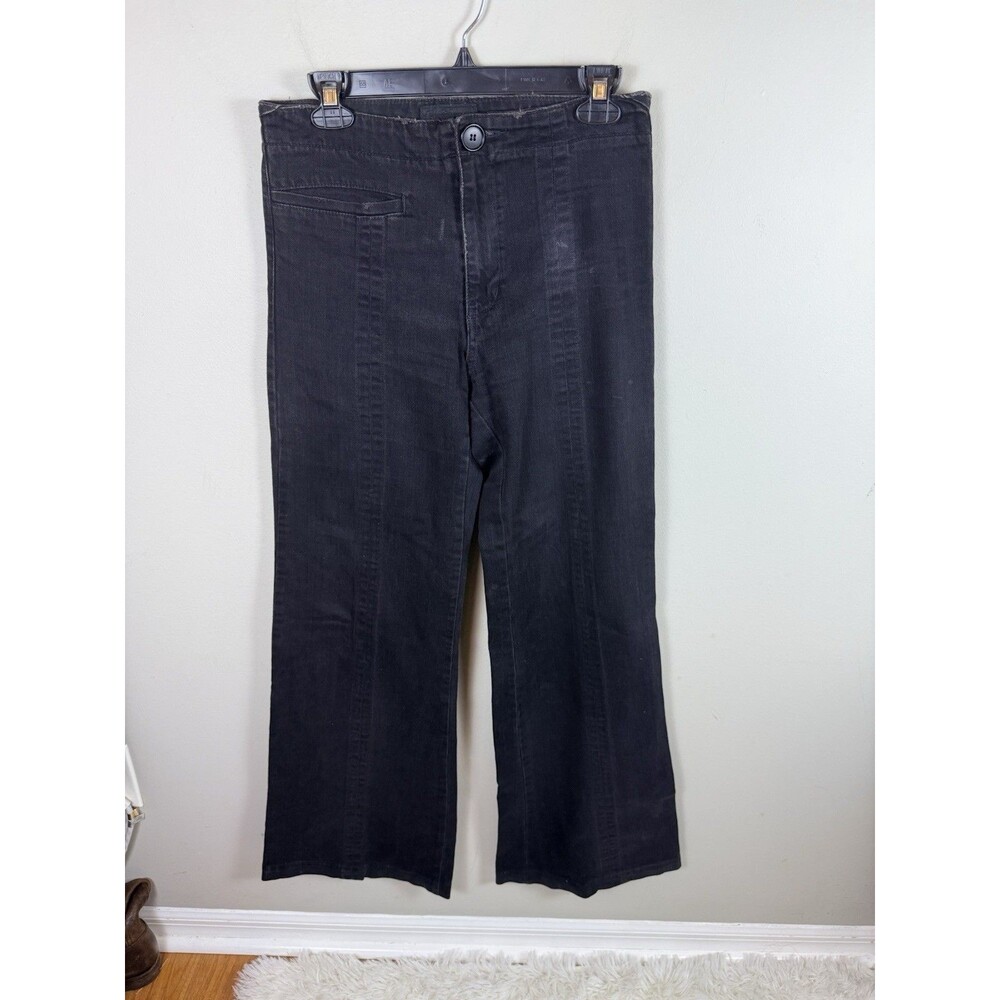 Grey Ant Premium Size 4 Mid Rise Wide Leg Jeans Black 30 X 30 Rare County YTK